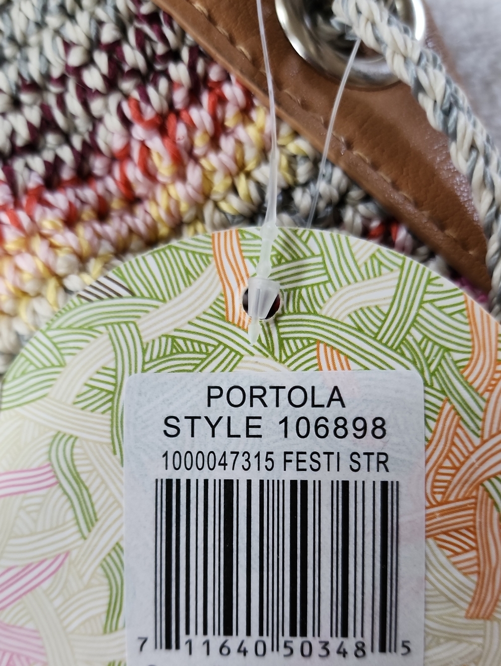 The Sak Women's Portola Multicolor Crochet Shoulder Bag New - Picture 3 of 12